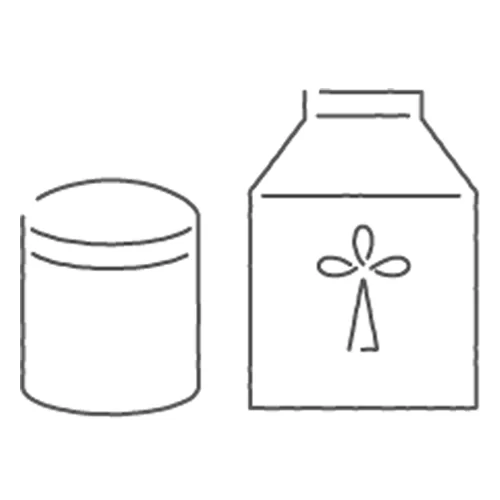 骨壷のイラスト